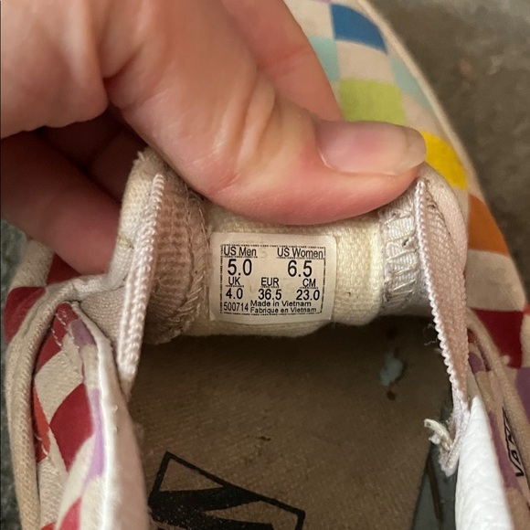 Vans Colorful Checkered Slip-On Sneakers - Picture 6 of 6